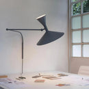 Axyaa Marseille White Black Metal Trumpet Wall Lamp