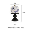 Axyaa Retro Floral Ceramic High-Footed Dessert Bowl - Creative Tableware