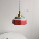 Axyaa Ceramic LED Pendant Lamp - Japanese Style Mid-Century Light for Bedroom & Dining