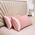 Axyaa Silky Satin Pillowcase - Solid Color, Queen/King Comfortable Pillow Cover
