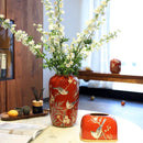 Axyaa New Chinese High-End Ceramic Vase for Elegant Living Room Decoration