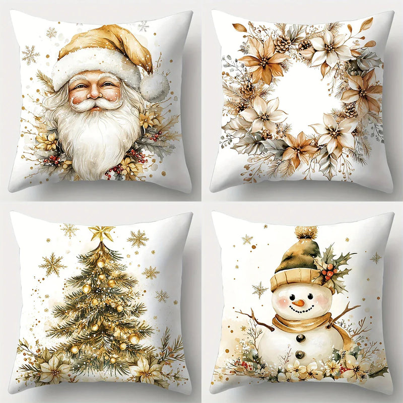Axyaa Christmas Pillowcase Set for Festive Home Decor