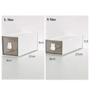 Axyaa Desktop Organizer Box: Rabbit Pen Holder & Drawer Stationery Rack