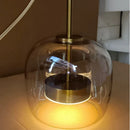 Axyaa Italian Glass Chandelier Modern Minimalist Design Hanging Light for Restaurant, Bar, Bedroom