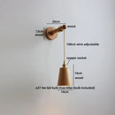 Axyaa Flower LED Wall Lamps Green White Glass Wood Arandela