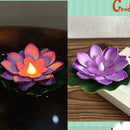 Axyaa LED Lotus Night Lamp Water Sensor Flower Fish Tank Decor