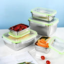 Axyaa Stainless Steel Sealed Food Storage Container Lunch Box for Camping School