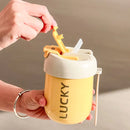 Axyaa Kids Stainless Steel Straw Cup Double-Wall Insulated Tumbler