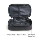 Axyaa Double-Layer Waterproof Cosmetic Bag for Travel & Storage