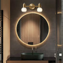Axyaa Nordic Mirror Headlight Vanity Wall Lamp with Copper Led Lighting