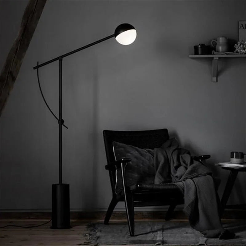 Axyaa Retro Nordic LED Floor Lamp for Living Room Study Reading