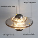 Axyaa LED Chandelier: Modern Pendant Lamp for Living Room, Dining Room, Bedroom, and Restaurant Decor