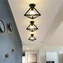 Axyaa Vintage Metal Cage Ceiling Lamp for Bedroom Living Room