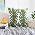 Tropical Plant Pattern 3D Cushion Cover 45x45cm for Living Room Sofa by Axyaa