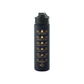 Axyaa Gradient Color Sports Water Bottle with Straw and Handle