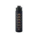 Axyaa Gradient Color Sports Water Bottle with Straw and Handle