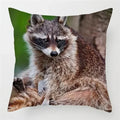 Axyaa Raccoon Wildlife Print Pillowcase for Home Bed Chair Decor