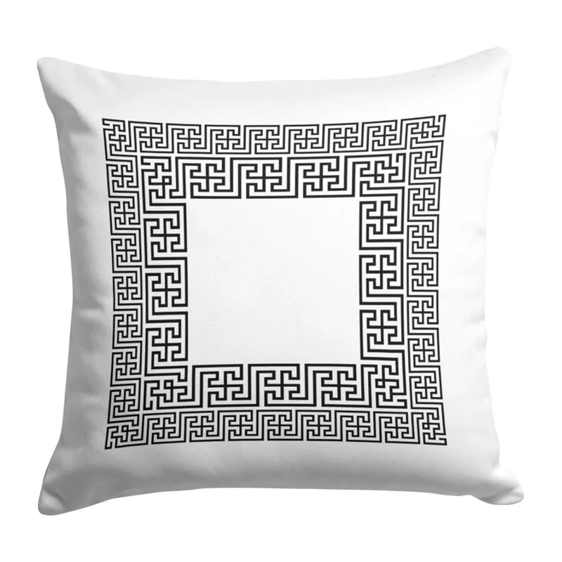 Axyaa Black Gold Line Cushion Cover Pillow Case, Home Decor for Living Room.
