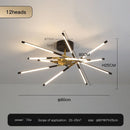 Axyaa Nordic Black LED Ceiling Chandelier for Home Decoration