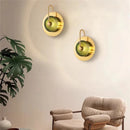 Axyaa Glass Led Wall Lamp: Nordic Minimalist Living Room Lighting & Bedside Decoration