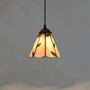 Mosaic Pendant Light with Stained Glass Shade in Colorful Mediterranean Style by Axyaa