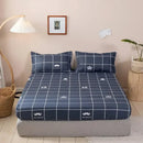 Axyaa Fitted Sheet with Elastic Band for Single/Double/Queen/King Size Mattress