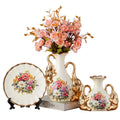 Axyaa Ceramic Flower Vase Set - Modern European Home Decor & Accessories