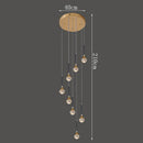 Axyaa Crystal Chandelier Pendant Light for Luxury Dining Room Decor