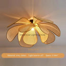 Axyaa Petals Wicker Chandelier Pendant Light - Japan Style for Living Room Dining Bar