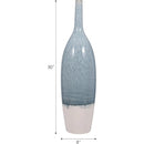 Axyaa Two Tone Ceramic Bottle Vase - Stylish Home Decor Accent
