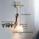 Axyaa Moon LED Wall Light Fixture Adjustable Nordic Modern Bedside Lamp