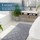Axyaa Coral Velvet Bathroom Mat: Soft, Absorbent, Non-Slip, Machine Washable