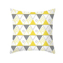 Yellow Gray Geometric Print Pillow Cover 45*45cm for Axyaa - Home Decor Essential