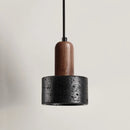 Axyaa Black Travertine Stone LED Wall Lamps for Home Interior Lighting