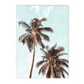 Nordic Beach Surfing Coconut Tree Poster Art Print Modern Home Decor by Axyaa