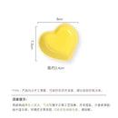 Axyaa Love Heart Ceramic Plate Breakfast Bowl Set Kitchenware