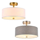 Axyaa White Fabric Ceiling Light for Living Room, Bedroom, Dining Room