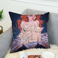 Axyaa Anime Art Pillowcase Cushion Cover 45*45 for Sofa Decor