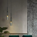 Axya Luxury Black Glass Chandelier Pendant Light for Dining Room and Kitchen