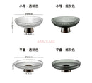 Axyaa Glass Fruit Plate: High-Capacity Candy Box, Elegant Living Room Ornament