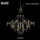 Axyaa Firefly Star Crystal Chandelier for Elegant Spaces