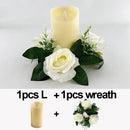 Axyaa Flameless LED Pillar Candle Wedding Home Party Decor