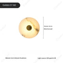 Axyaa LED Marble Round Wall Lamp for Living Room Bedroom Decor