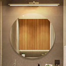Gold Copper Wall Light Rotatable Mirror Sconce for Bathroom and Bedroom by Axyaa