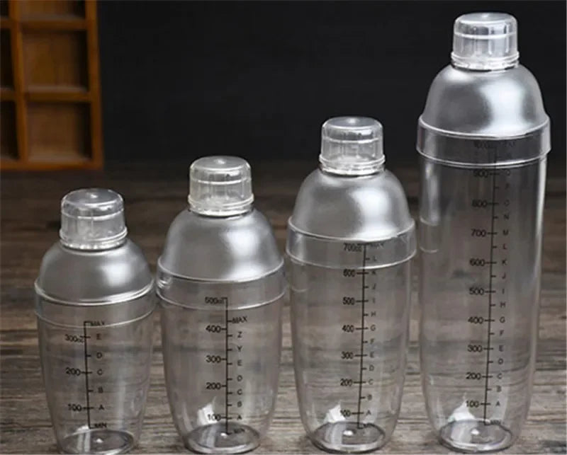Axya Plastic Martini Cocktail Shaker 350ml to 1000ml Barware Mixer