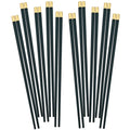 Axyaa Green Alloy Chopsticks 10 Pairs for Sushi Noodles & Chinese Korean Cuisine