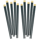 Axyaa Green Alloy Chopsticks 10 Pairs for Sushi Noodles & Chinese Korean Cuisine