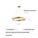 Axyaa Nordic LED Pendant Light Chandelier for Bedside Living Room Dining Bar