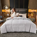 Luxury Axyaa White Goose Down Duvet Core - Warm, Double-Single Size