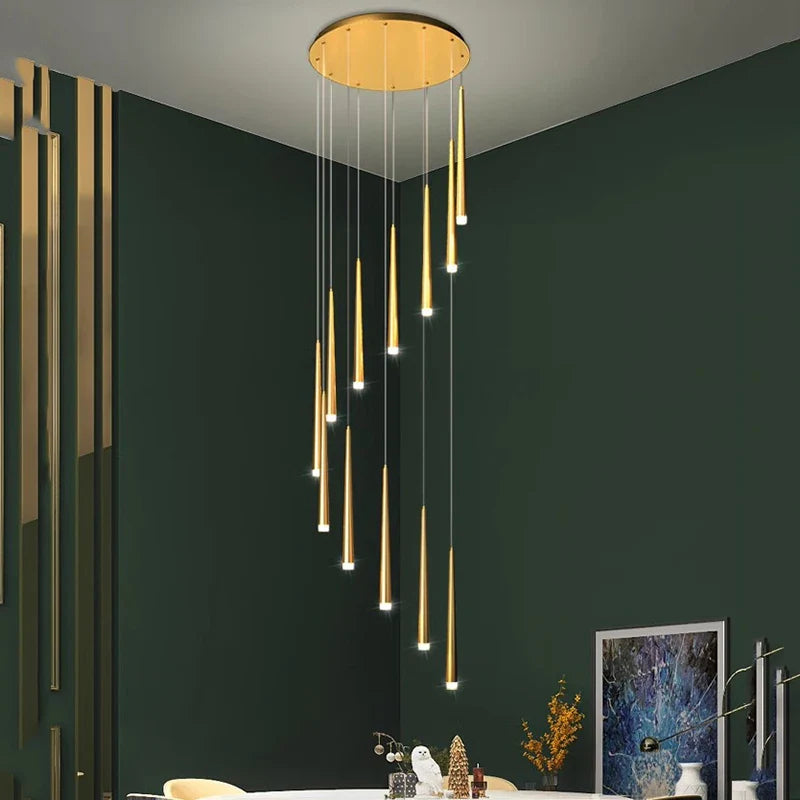 Axyaa Modern LED Pendant Light Chandeliers for Living & Dining Room Lighting